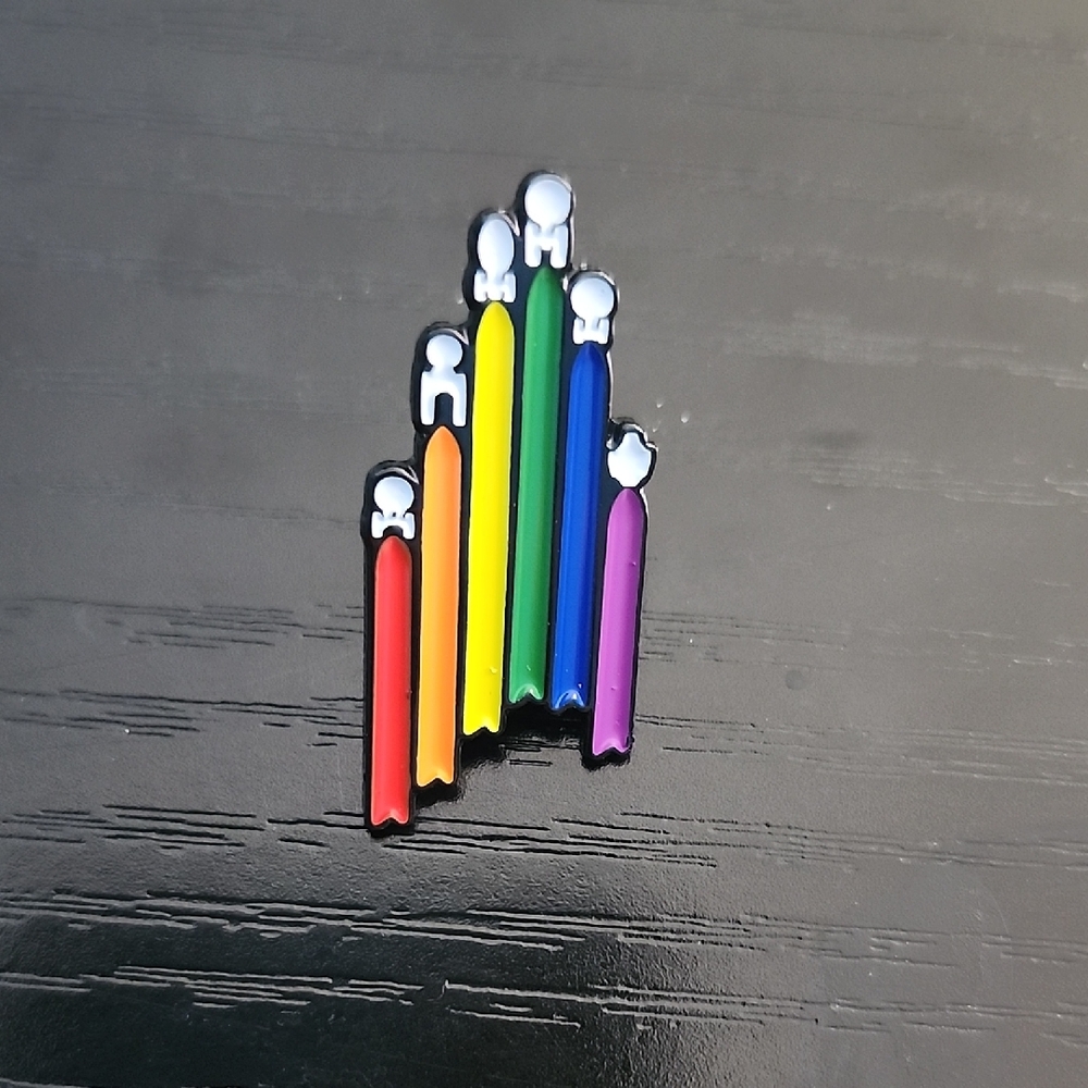 Colorful Star Trek Inspired Rainbow Enamel Pin